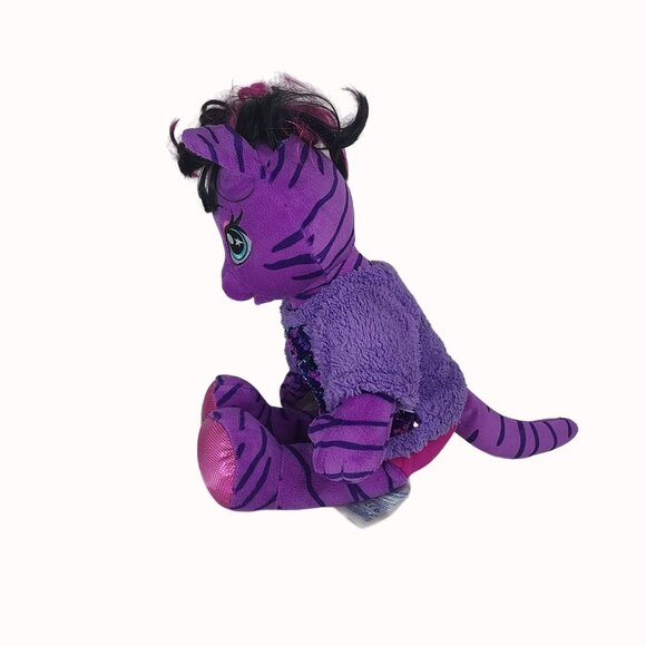 Build-A-Bear Workshop Honey Girls HG Teegan Purple Cat Plush Toy 19" 2017 - Picture 5 of 6